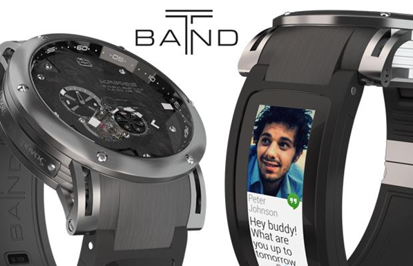 智能表带亮相 劳力士也能变成智能手表 T Band 智能表带 Kairos 智能手表  第1张